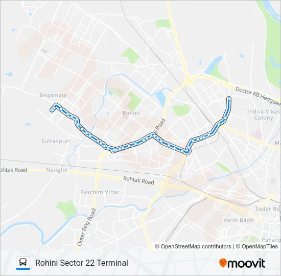 114A Bus Line Map