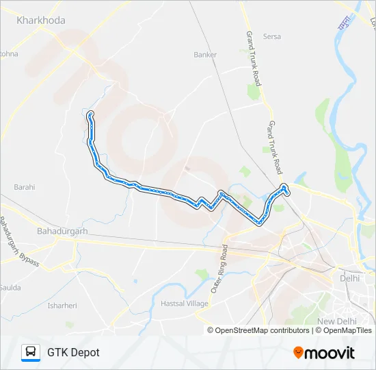 114C Bus Line Map
