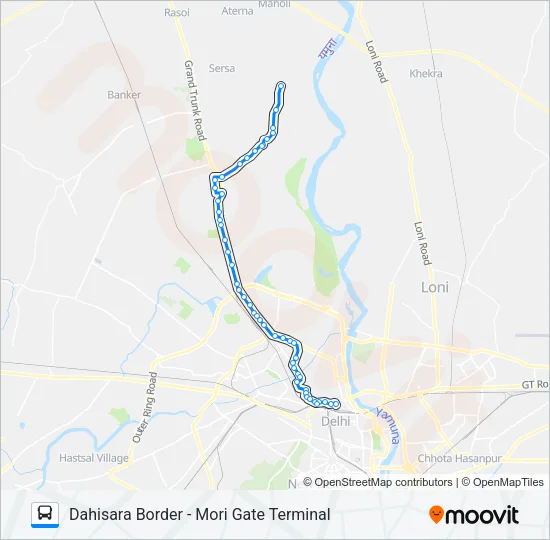 154 Bus Line Map