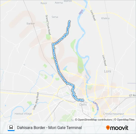 154 Bus Line Map