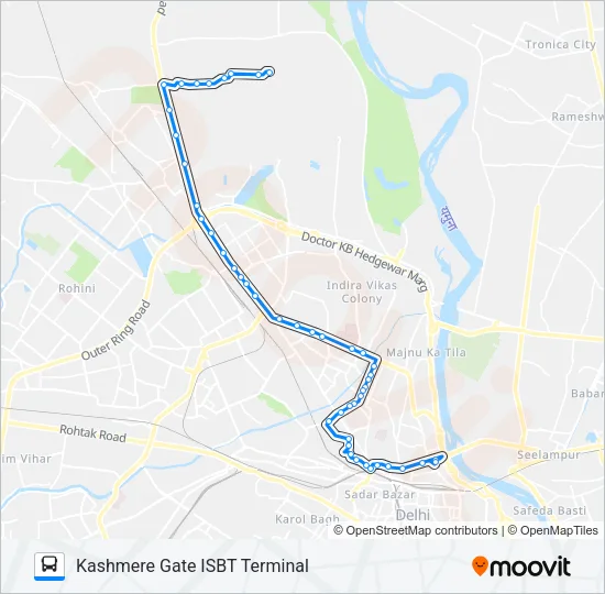 134 Bus Line Map