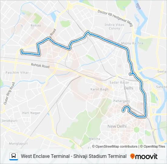 164 Bus Line Map