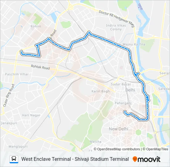 164 Bus Line Map