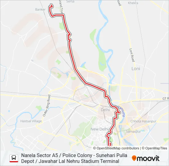 173 Bus Line Map
