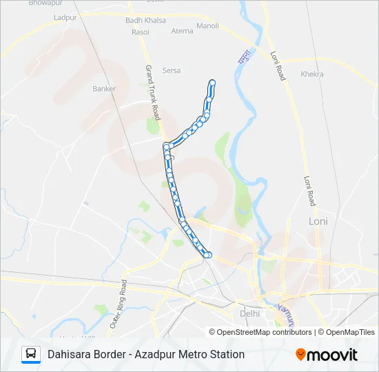 154 Bus Line Map