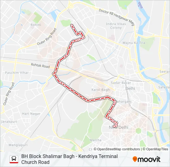 160 Bus Line Map