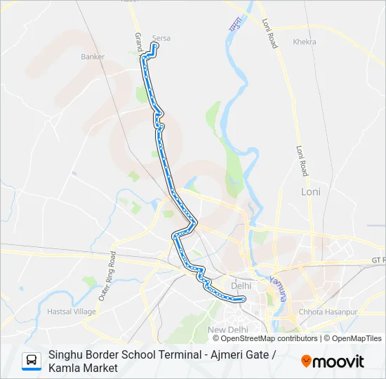 144A Bus Line Map