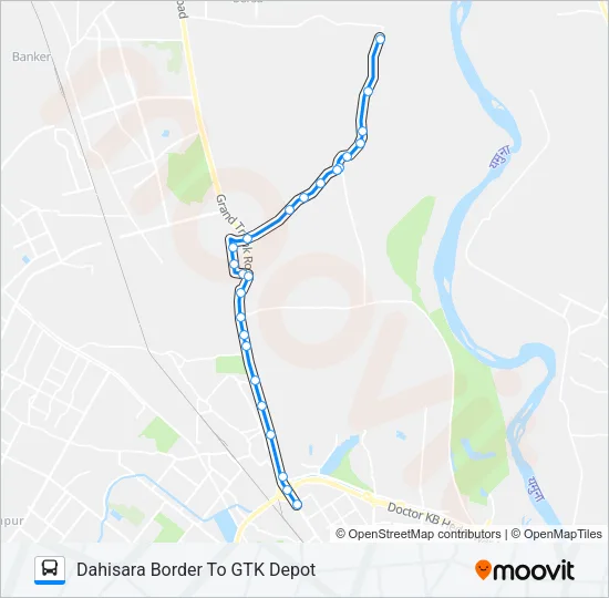 154 Bus Line Map