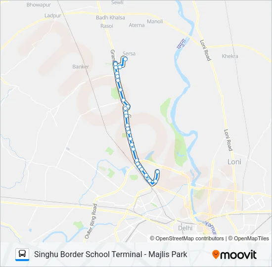 144A Bus Line Map