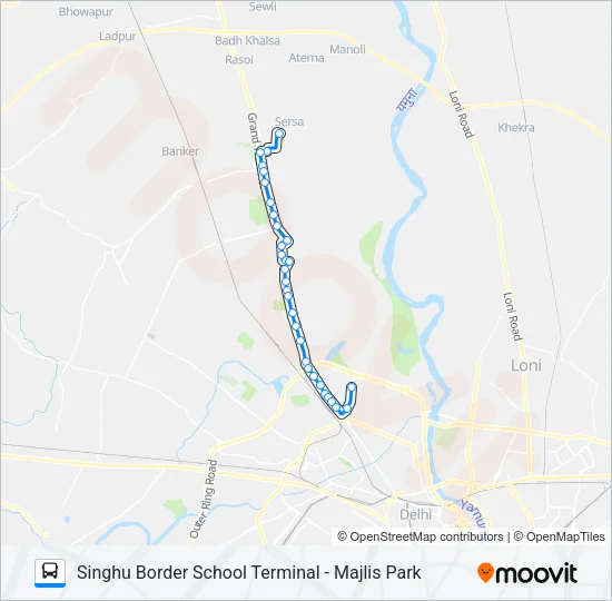144A Bus Line Map