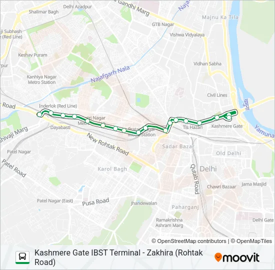 233STL Bus Line Map