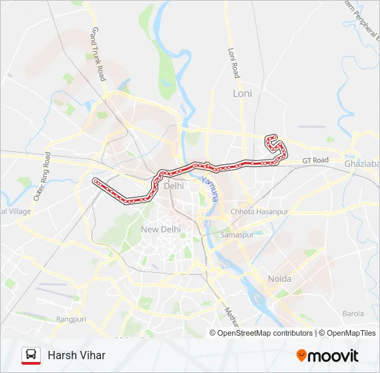 208 Bus Line Map