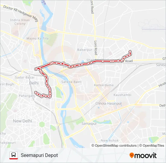 214 Bus Line Map