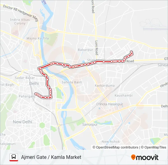 214 Bus Line Map