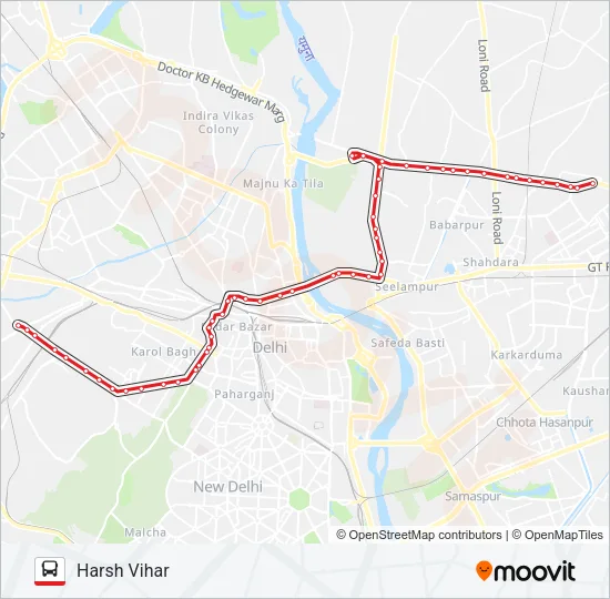 208A Bus Line Map