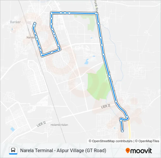 193 Bus Line Map