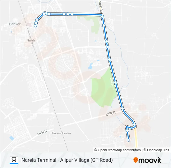193 Bus Line Map