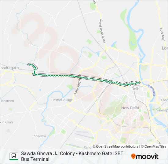 236EXT Bus Line Map