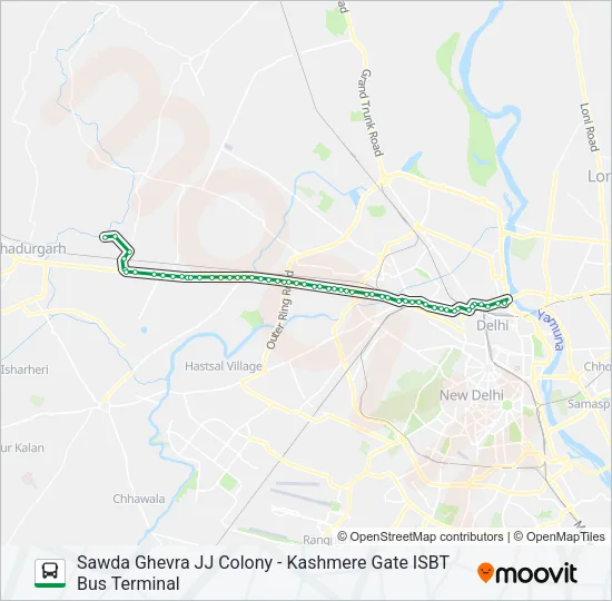 236EXT Bus Line Map