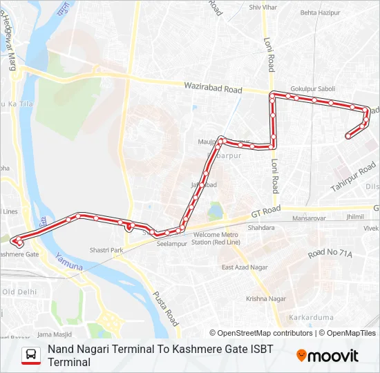 241 Bus Line Map