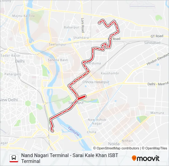 243 Bus Line Map