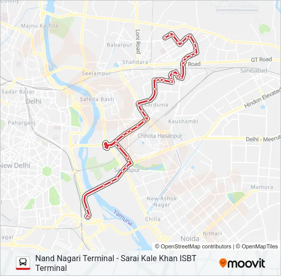 243 Bus Line Map