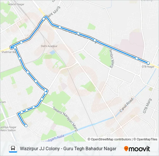 235 Bus Line Map