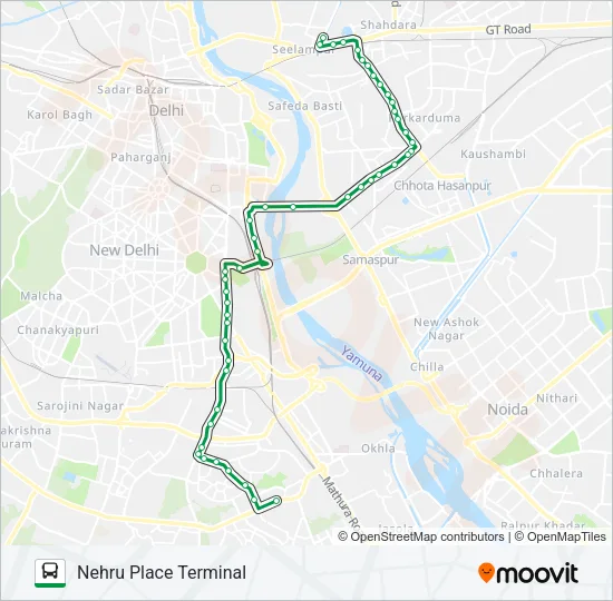 374 Bus Line Map