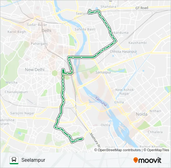 374 Bus Line Map