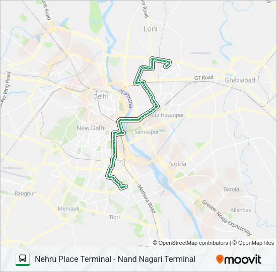 374 Bus Line Map