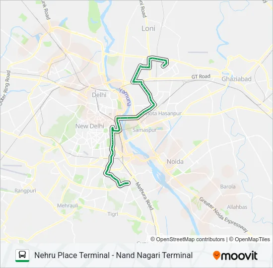 374 Bus Line Map