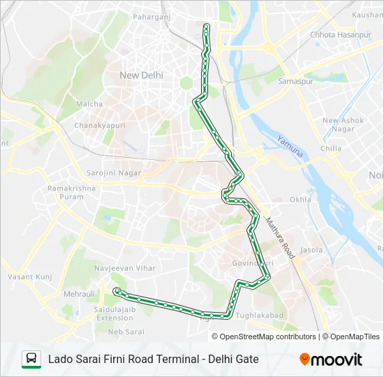 411 Bus Line Map
