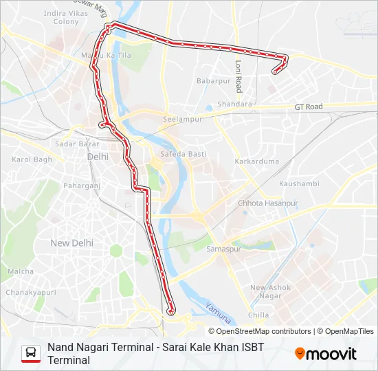 261 Bus Line Map