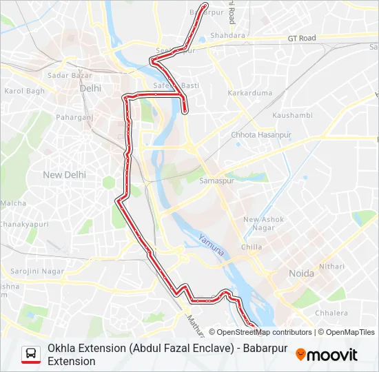274 Bus Line Map