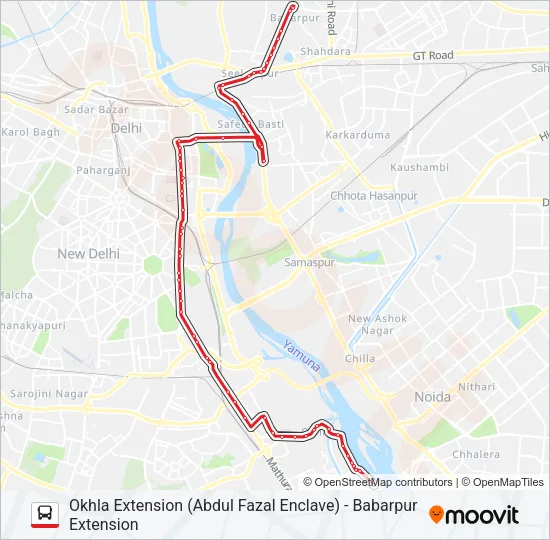 274 Bus Line Map