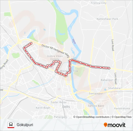 333 Bus Line Map