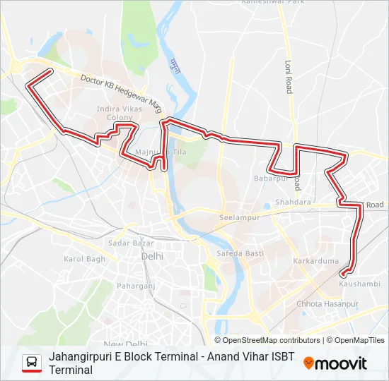 333 Bus Line Map