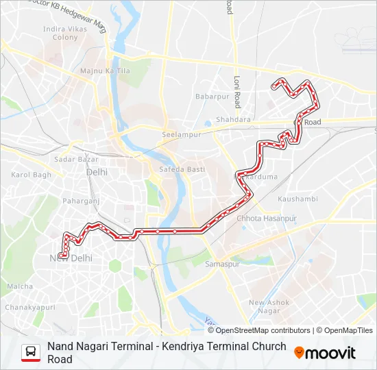 340 Bus Line Map