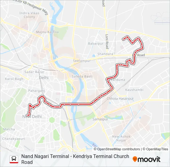 340 Bus Line Map