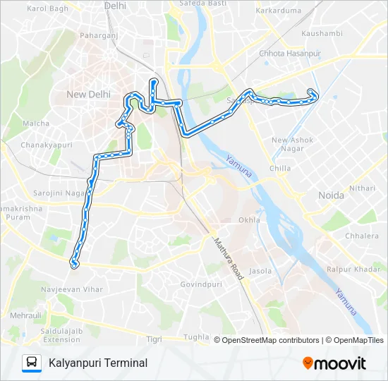 344 Bus Line Map
