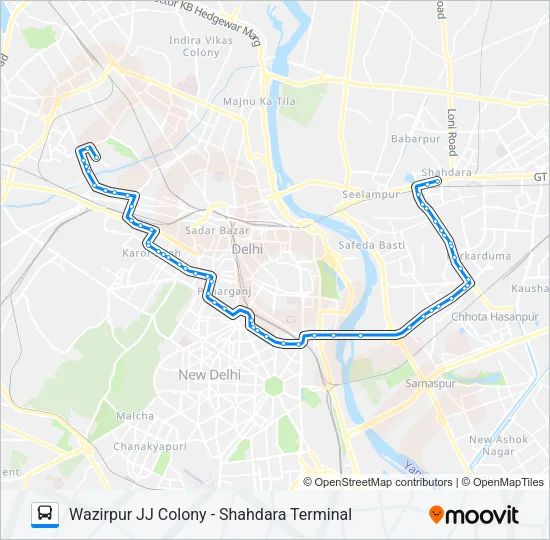 352 Bus Line Map