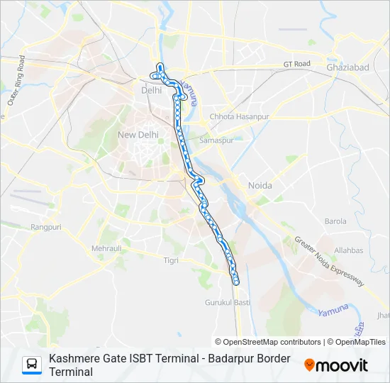 422 Bus Line Map