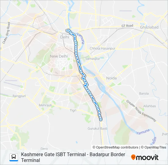 422 Bus Line Map