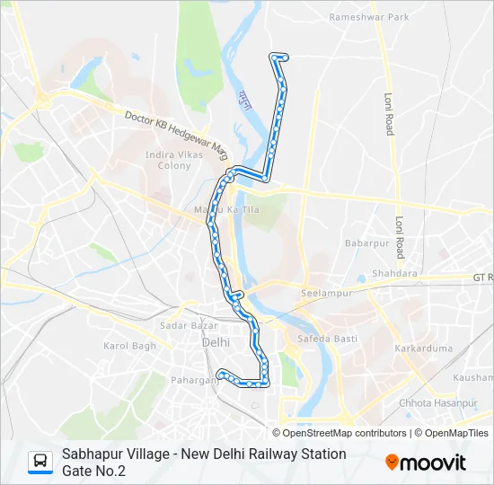 258SPL Bus Line Map