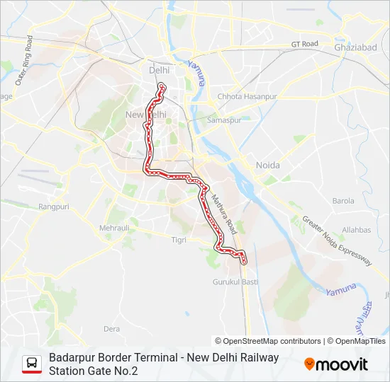 433 Bus Line Map