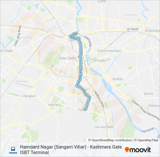 425 Bus Line Map
