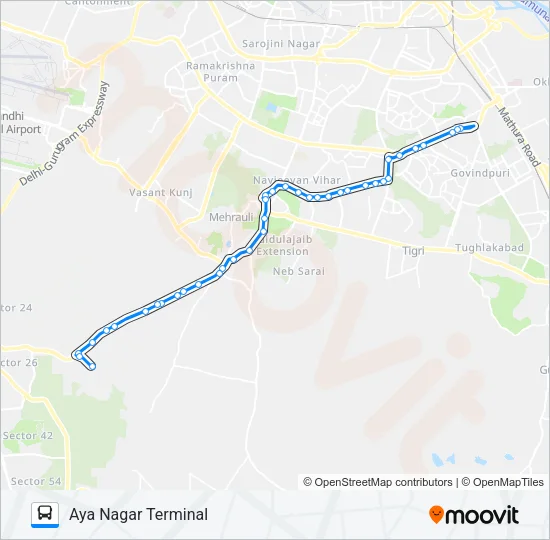 428 Bus Line Map