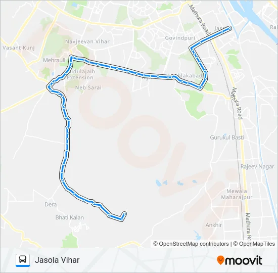434 Bus Line Map