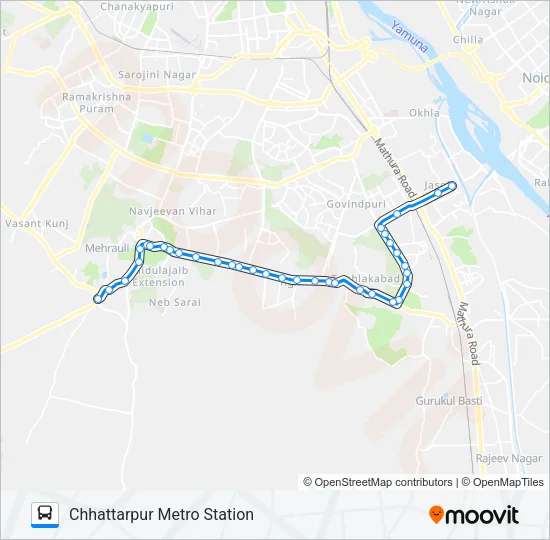 434 Bus Line Map