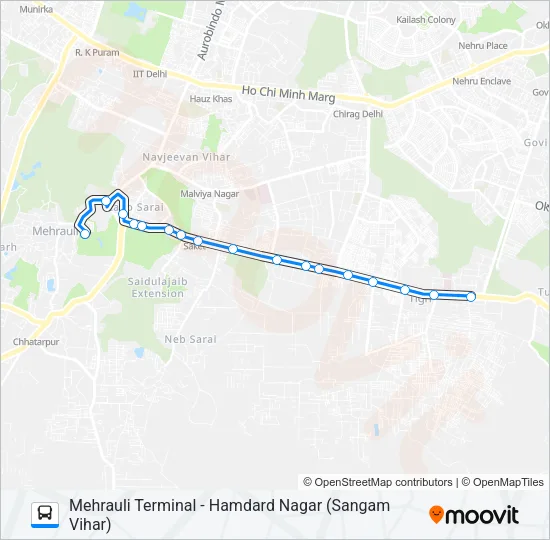 463 Bus Line Map